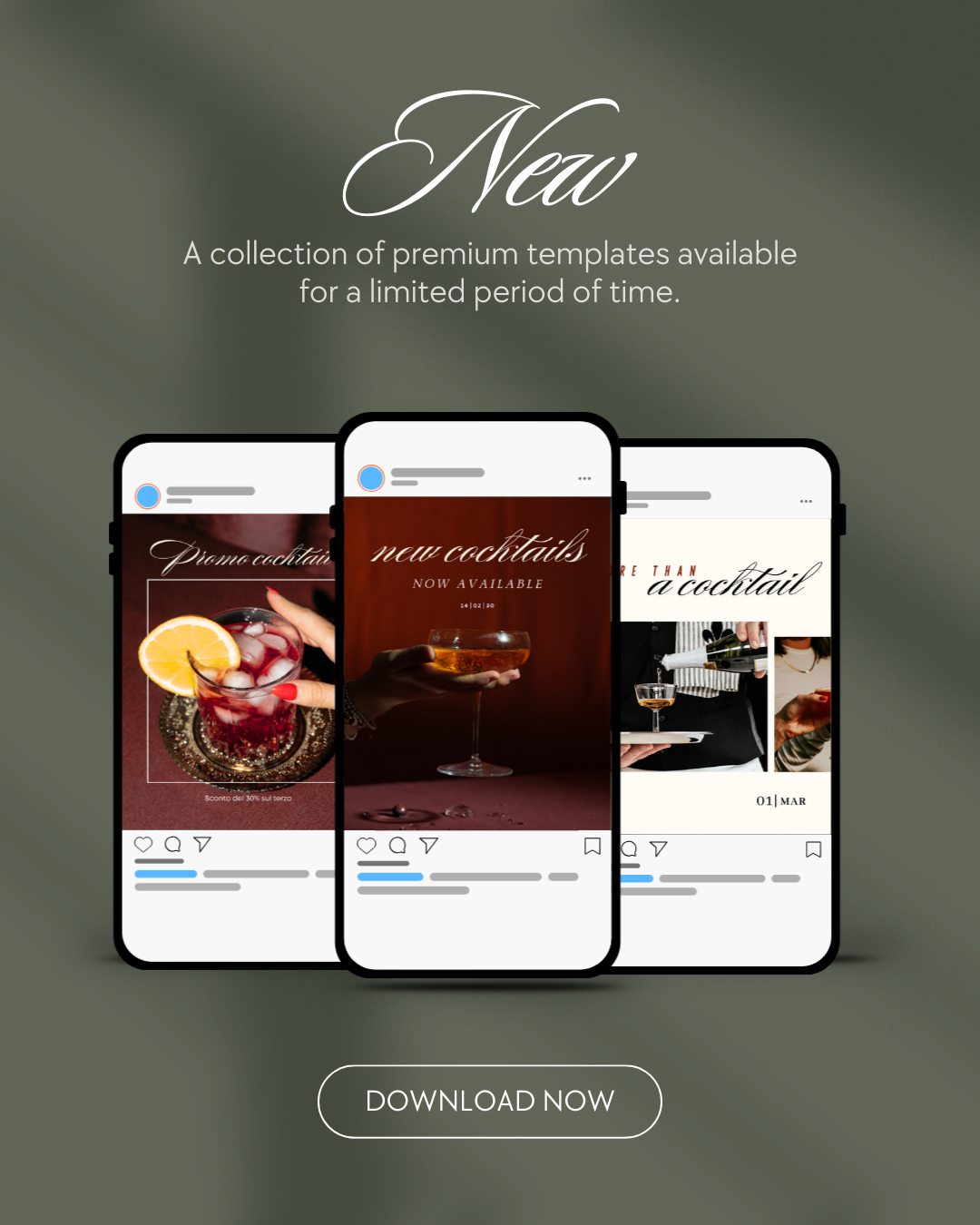 JUICY - IG Template - Chic Cocktail Aesthetic